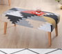 Atelier Del Sofa Banco Beshir v2, Banco Tapizado en Algodón y Lino, 91x42x46 cm